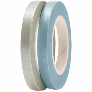 Paper Poetry Tapes uni 5mm 10m 2 Stück blau-grau