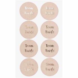 Paper Poetry Sticker Team Bride puder 4 Blatt