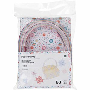 Paper Poetry Papierstreifen Romantic Flowers 80 Stück