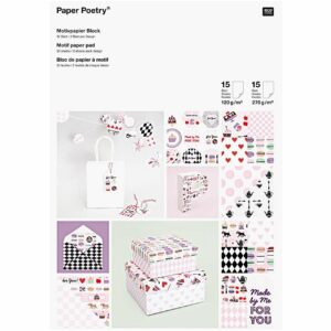 Paper Poetry Motivpapier Block Pattisserie 21x30cm 30 Blatt