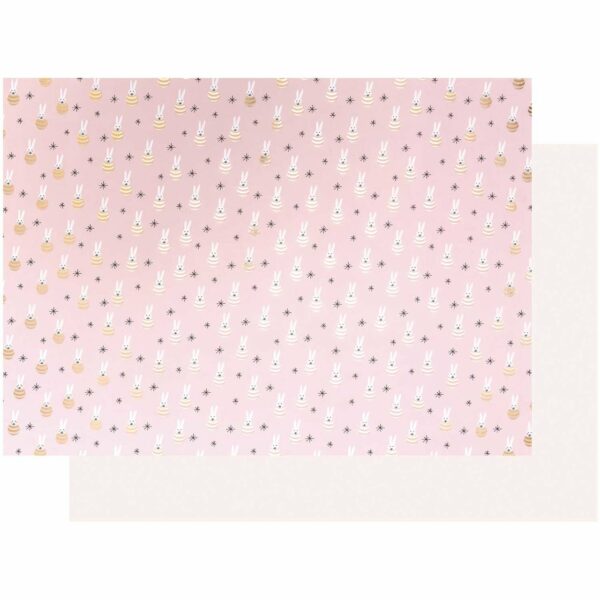 Paper Poetry Motivkarton Baby Rasselhase 50x70cm