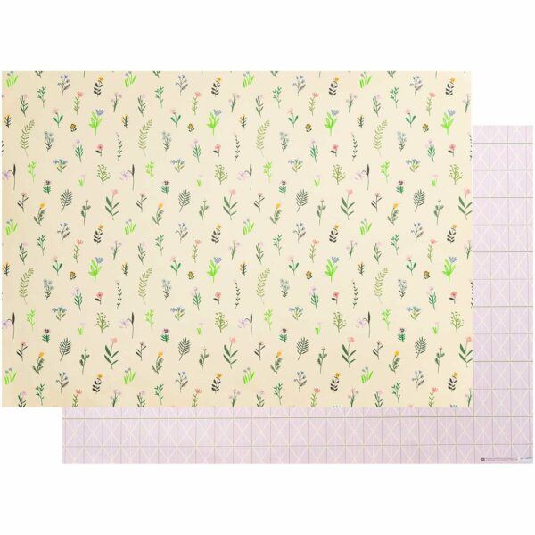 Paper Poetry Motivkarton Bunny Hop Streublumen gelb 50x70cm