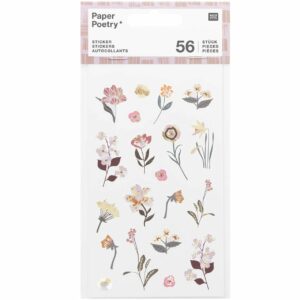 Paper Poetry Sticker Nature Matters mauve 4 Blatt