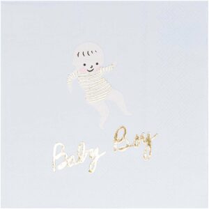 YEY! Let's Party Servietten Baby Boy 33x33cm 20 Stück