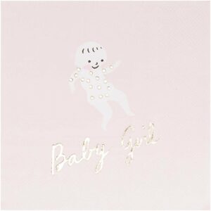 YEY! Let's Party Servietten Baby Girl 33x33cm 20 Stück