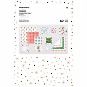 Paper Poetry Origami Faltpapier Set Puristic Christmas 60 Blatt