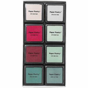 Paper Poetry Tusche-Stempelkissen Set 8 Farben Classic Mix