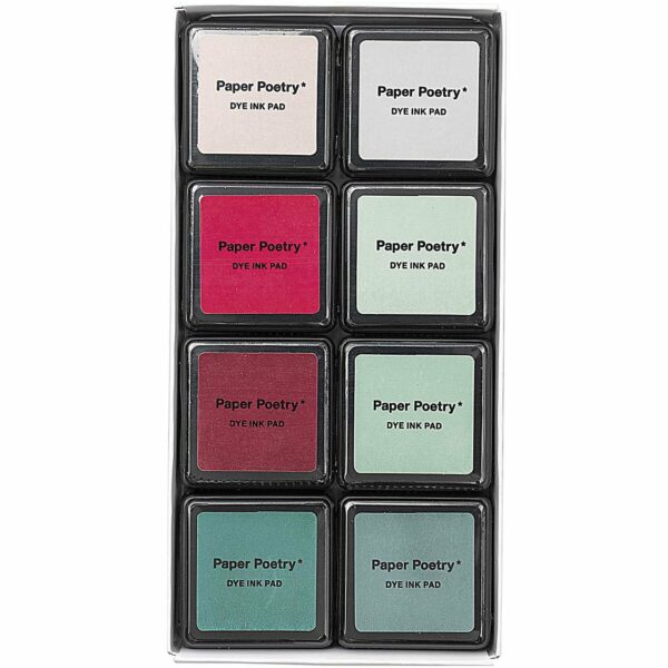 Paper Poetry Tusche-Stempelkissen Set 8 Farben Classic Mix