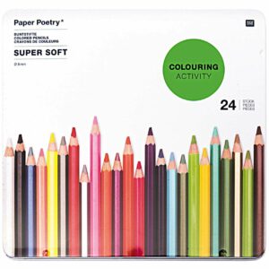 Paper Poetry Buntstifte Super Soft im Metalletui 24 Stück
