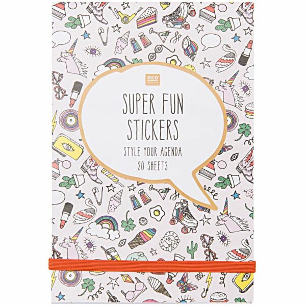Paper Poetry Stickerbuch rosa 20 Blatt ca. 700 Sticker
