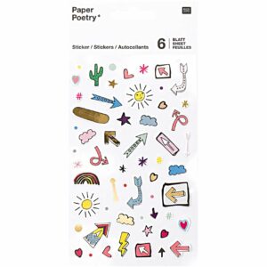 Paper Poetry Sticker Pfeile 6 Blatt