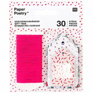 Paper Poetry Geschenkanhänger Hygge Flowers 30 Stück