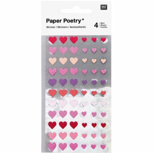 Paper Poetry Sticker Herzen 264 Stück