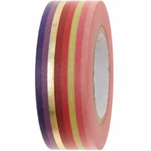 Paper Poetry Tape Streifen rot-gold 1