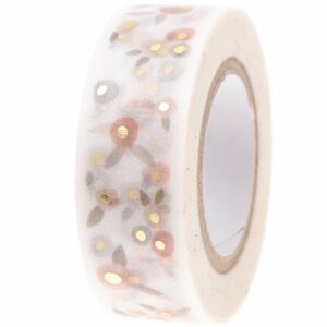 Paper Poetry Tape Blüten puder-gold 1