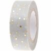 Paper Poetry Tape Punkte grau-gold 1
