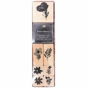 Paper Poetry Stempelset Crafted Nature Blumen 7 Stempel