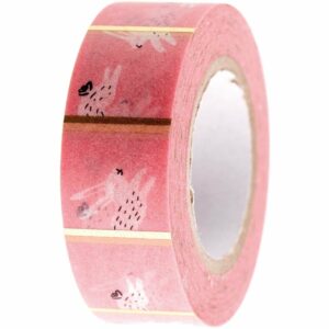 Paper Poetry Tape Bunny Hop rosa 1