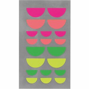 Paper Poetry Sticker Mund neon 4 Blatt