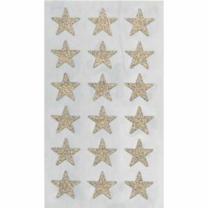 Paper Poetry Sticker Sterne Glitter gold 4 Blatt 16mm