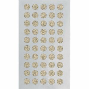 Paper Poetry Sticker Kreise Glitter gold 4 Blatt 10mm