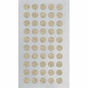 Paper Poetry Sticker Kreise Glitter gold 4 Blatt 10mm