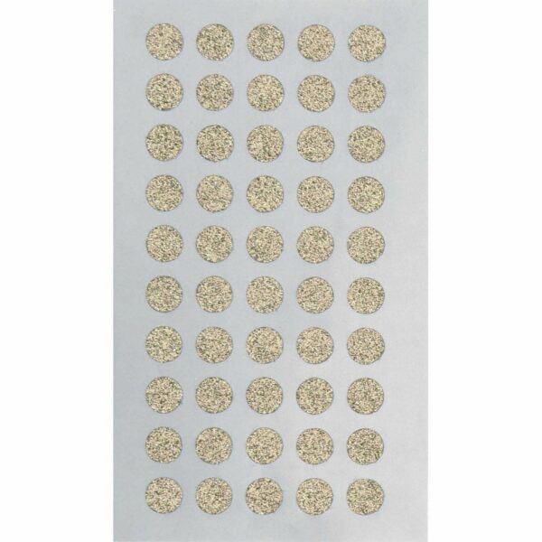 Paper Poetry Sticker Kreise Glitter gold 4 Blatt 10mm