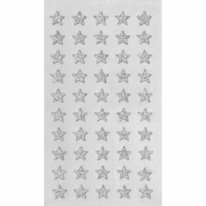 Paper Poetry Sticker Sterne Glitter silber 4 Blatt 10mm