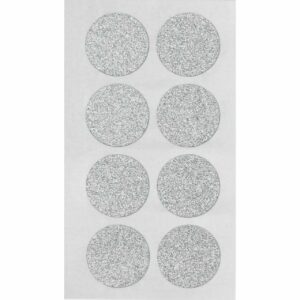 Paper Poetry Sticker Kreise Glitter silber 4 Blatt L