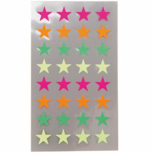 Paper Poetry Sticker Sterne neon 4 Blatt 11 mm