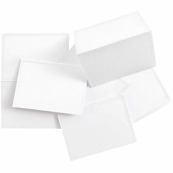 Paper Poetry Tischkarten weiß-glitter 9x12