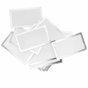Paper Poetry Papierkärtchen mit Hot Foil 7x4cm 24 Stück silber