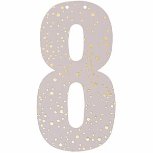 Rico Design Zahl für Girlande 14cm 8