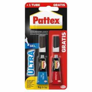 Pattex Sekundenkleber Ultra Gel & Classic flüssig 3+3g