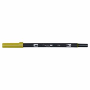 Tombow ABT Dual Brush Pen green ochre 076