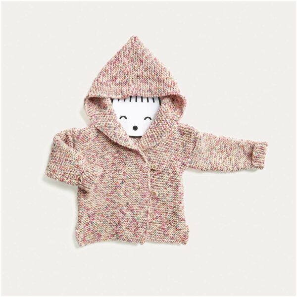 Strickset Jacke Modell 11 aus Baby Merino Nr. 02 56/62 multicolor