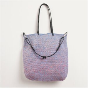 Häkelset Tasche Modell 12 aus Die Neue Masche Nr. 6 apricot/taubenblau