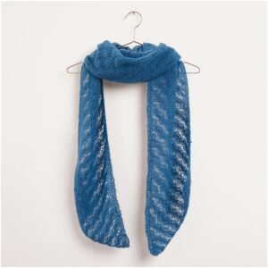 Strickset Tuch Modell 22 aus Die Neue Masche Nr. 6 blau