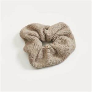 Strickset Scrunchie Modell 04 aus Luxury Knits Summer Special taupe