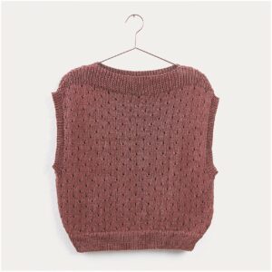 Strickset Top Modell 06 aus Lovewool Nr. 16 36 weinrot