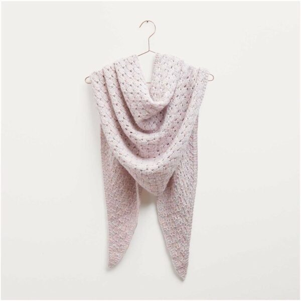 Strickset Dreieckstuch Modell 28 aus Made by Me Nr. 16 flieder