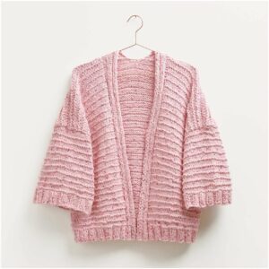 Strickset Jacke Modell 10 aus Made by Me Nr. 16 36/38 rosa/pink