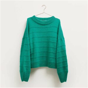 Strickset Pullover smaragd Modell 12 aus Made by Me Nr. 16 48/50