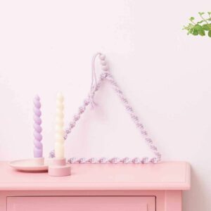 Makramee Set Umknotetes Dreieck aus Rico Macrame Onesize lavendel