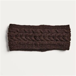 Strickset Stirnband Modell 04 aus Die Neue Masche Nr. 4 Onesize schokolade