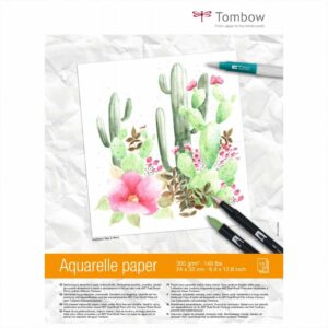 Tombow Aquarellblock satiniert 24x32cm 300g/m² 15Blatt