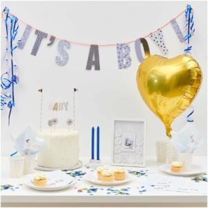 Babyparty-Set Boy blau 12 Personen