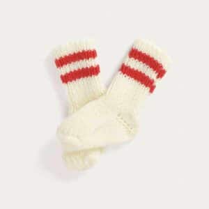 Strickset Socken Modell 03 aus Baby Nr. 34 9-12cm erdbeere