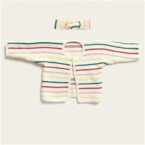 Strickset Stirnband und Jacke Modell 07/09 aus Baby Nr. 34 80/86