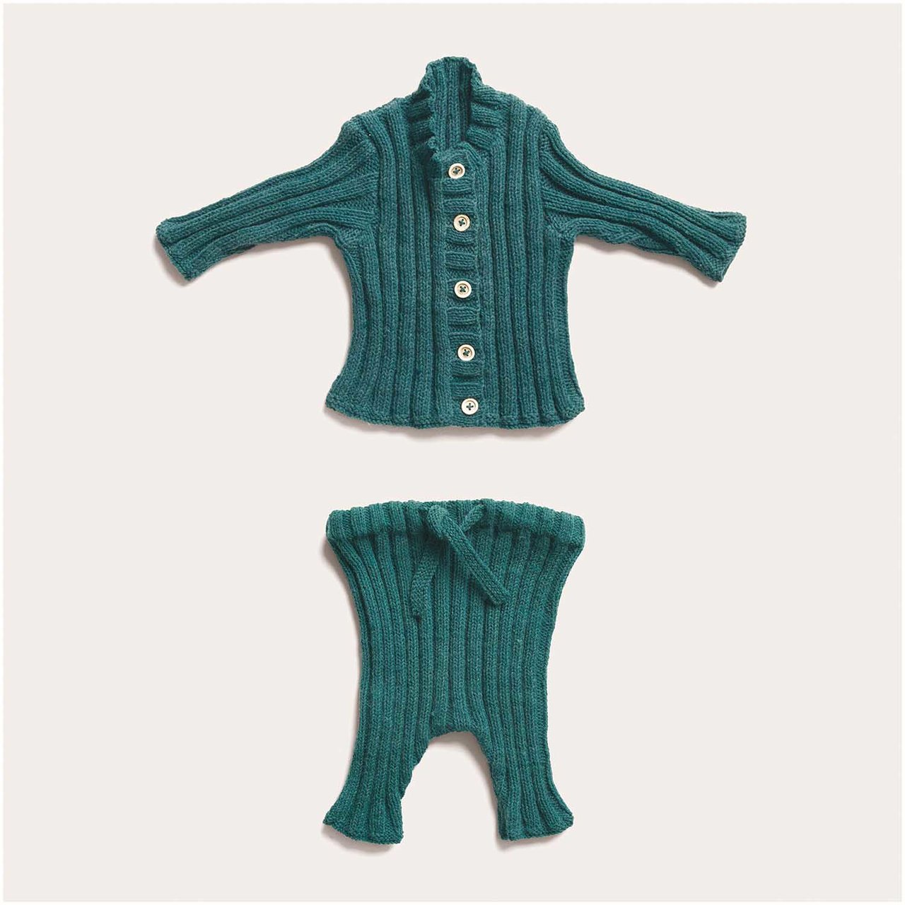 Strickset Jacke und Hose Modell 17/18 aus Baby Nr. 34 44/50